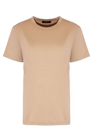 T-shirt a manica corta in jersey di cotone beige FABIANA FILIPPI | JED266F133L7960157